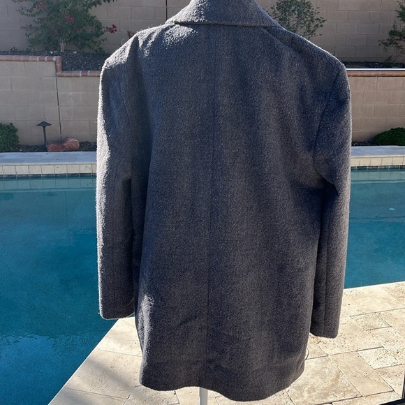 TOPSHOP NWOT Women's Blazer Jacket Peacoat 3 Button Coat Polyester -Size 12 - Picture 3 of 10